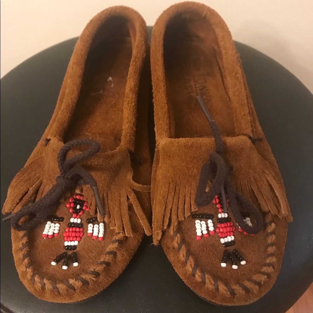 Minnetonka suede moccasins